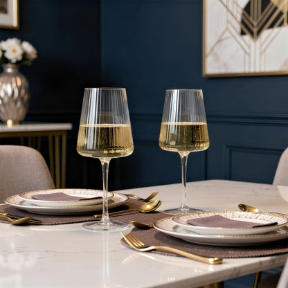 480ml Chelsea Optic Crystal White Wine Glasses - Pack of 6