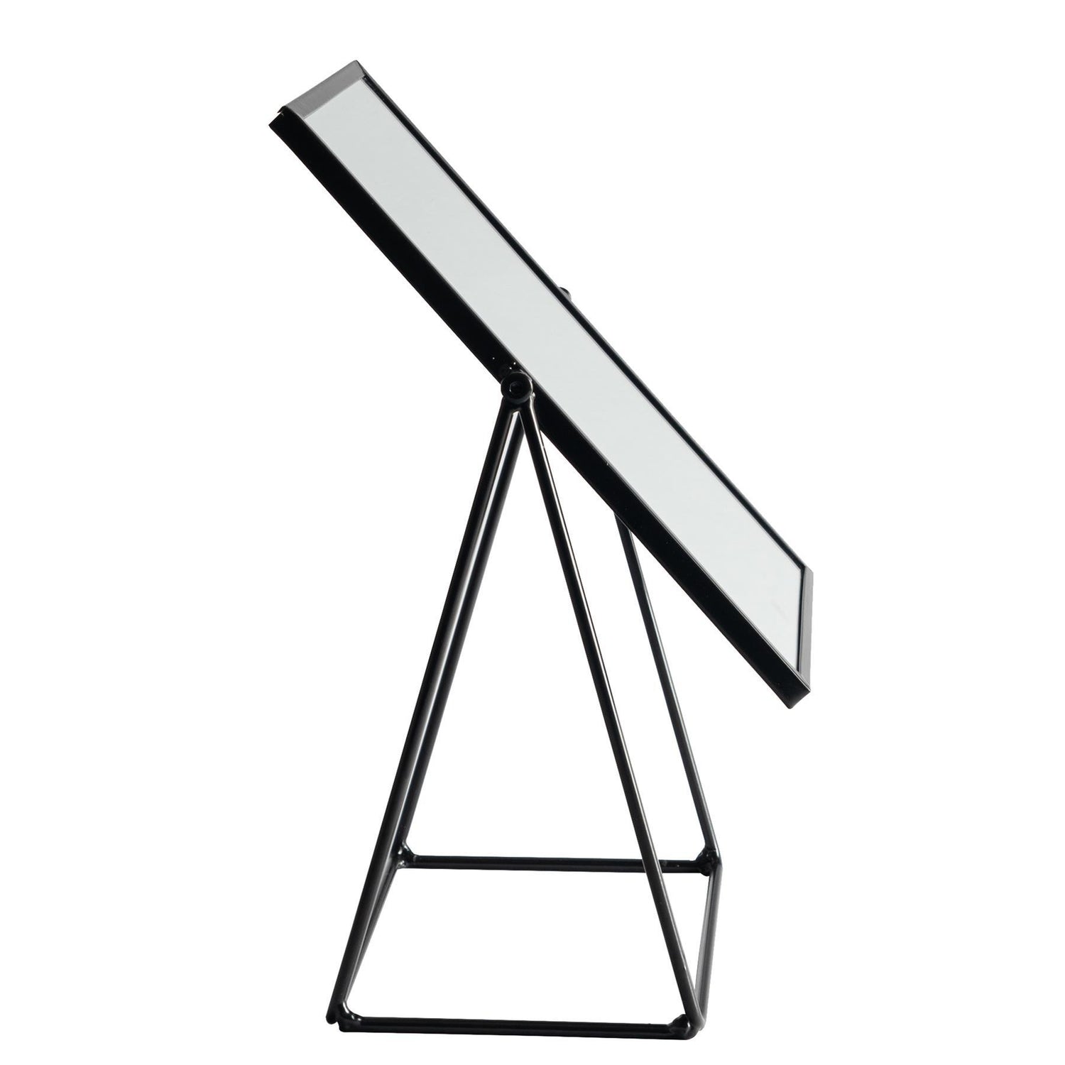 22cm x 39cm Black Square Dressing Table Mirror