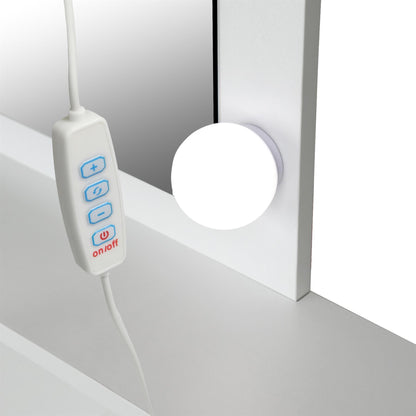 Wooden Dressing Table with LED Lights