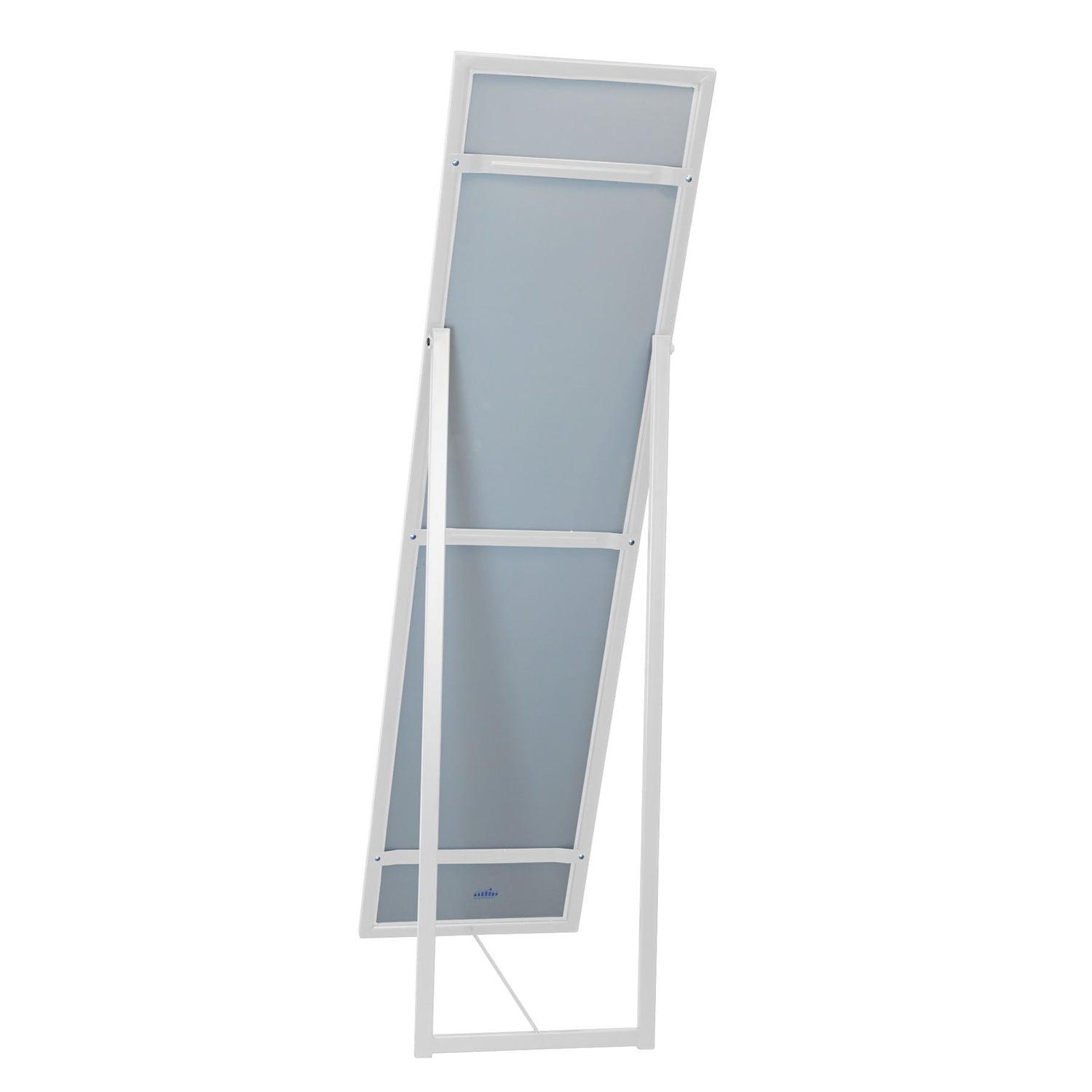 137cm x 35.5cm White Square Full-Length Mirror