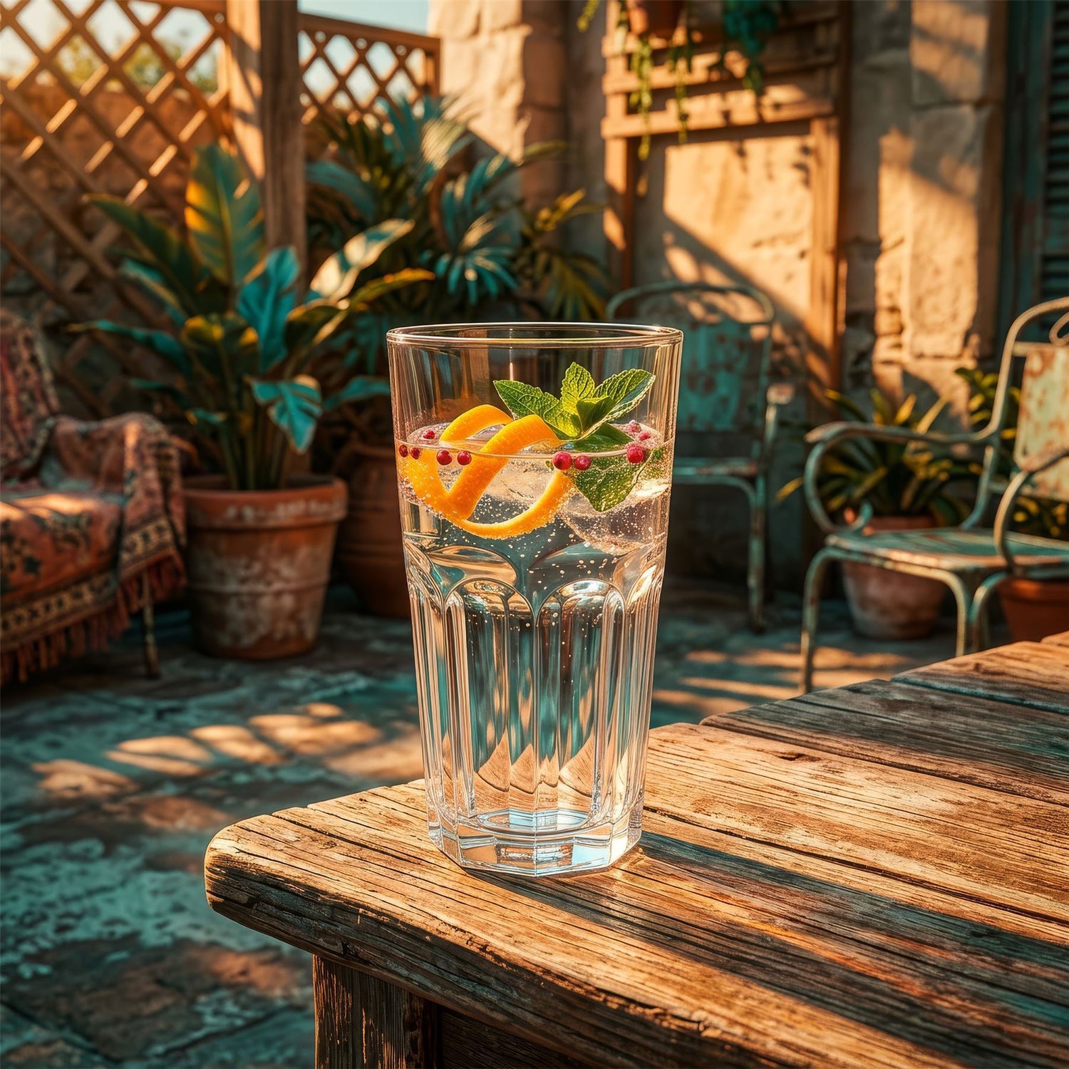 400ml Panelled Highball Glasses - Pack of Six