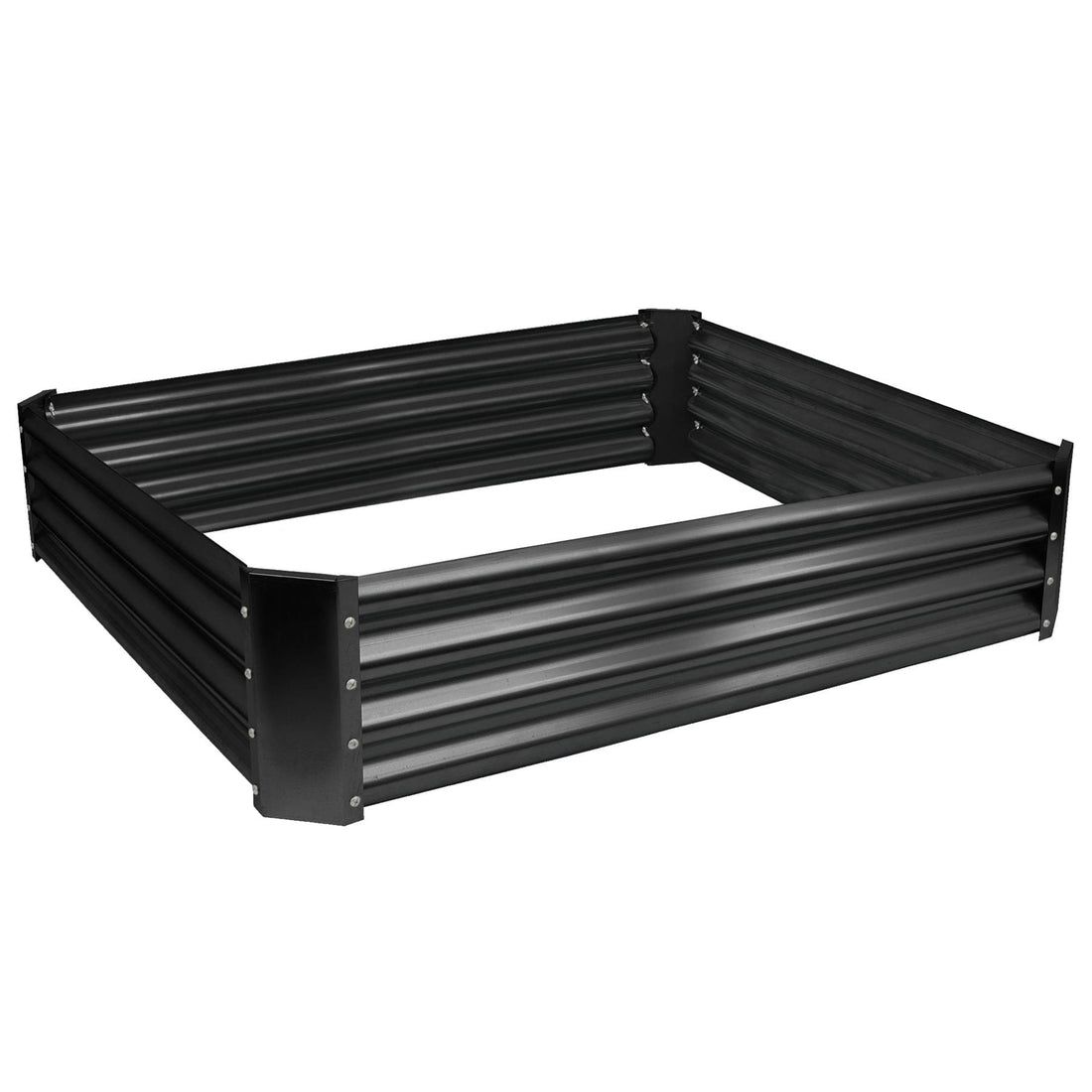 Anthracite 120cm x 120cm Square Steel Raised Garden Bed