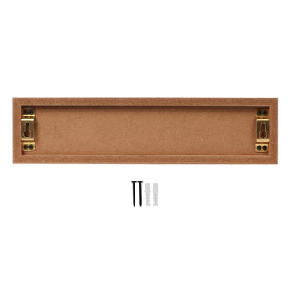 Wooden Floating Shelf with Drawer - 40cm - Black