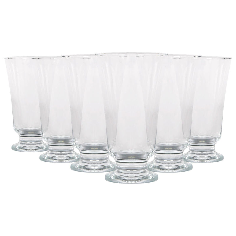 150ml Troya Glass Footed Tumblers - Pack of 6 - By LAV