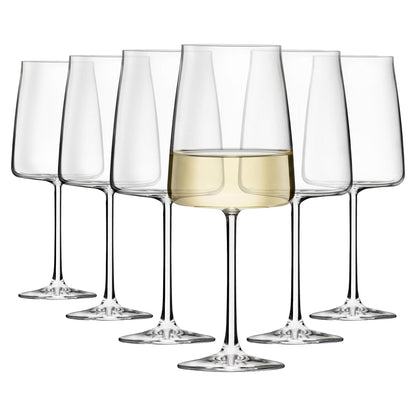 545ml Essential Crystal White Wine Glasses - Pack of 6
