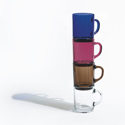 260ml Plum Versailles Coffee Glasses - Pack of Six
