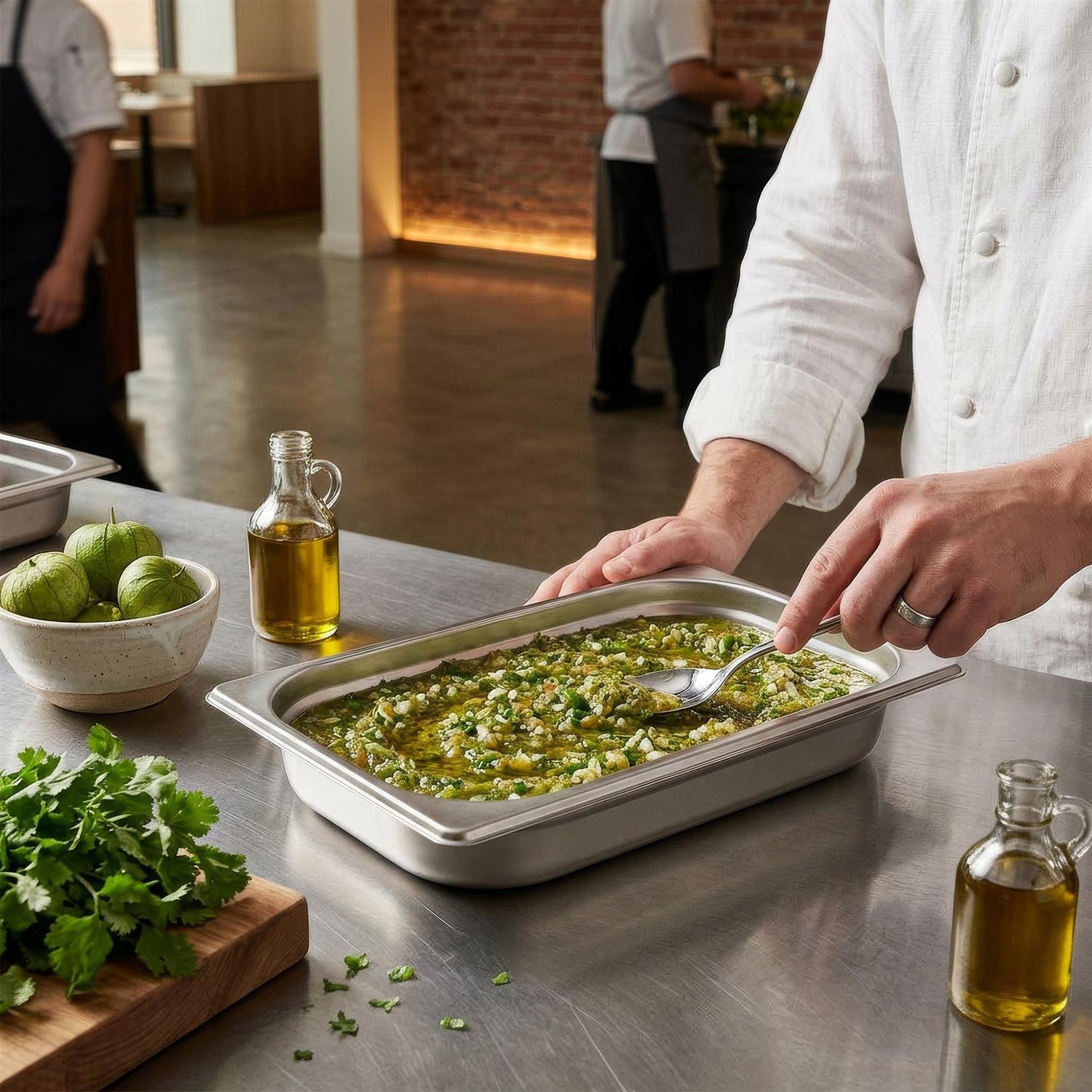 Stainless Steel Gastronorm Container - 1/3 40mm - 1.5L