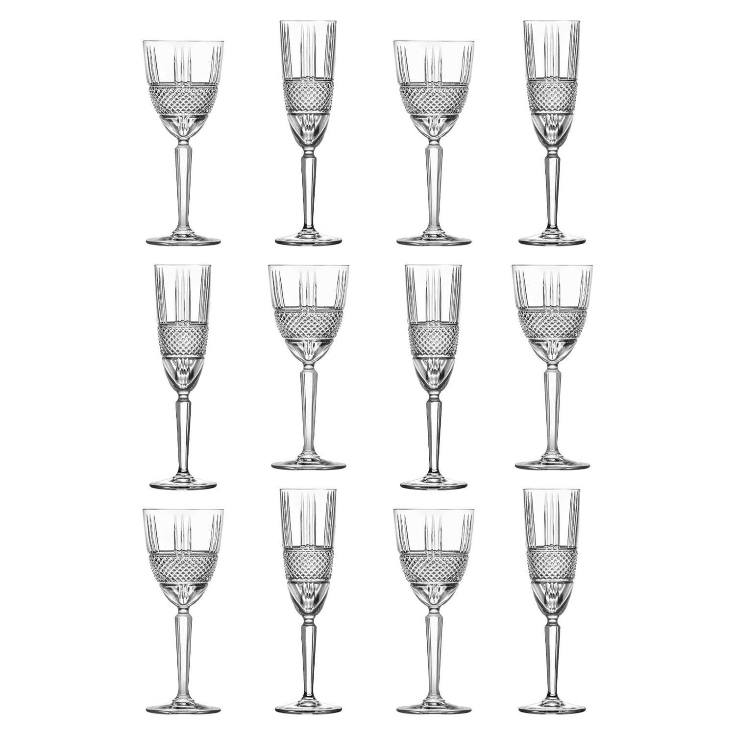 12 Piece Brillante Stemware Set