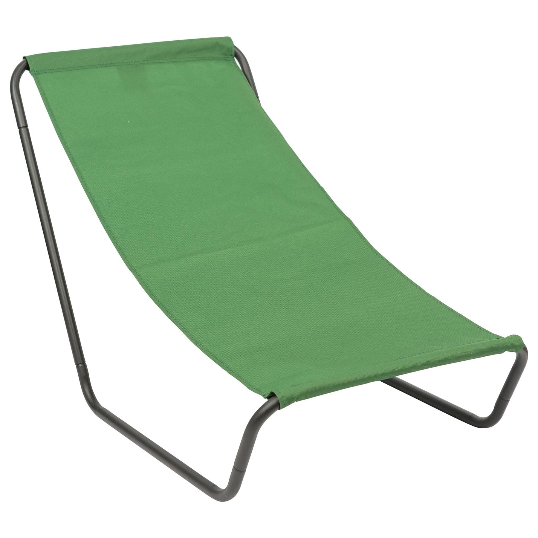 Green Folding Beach Lounger