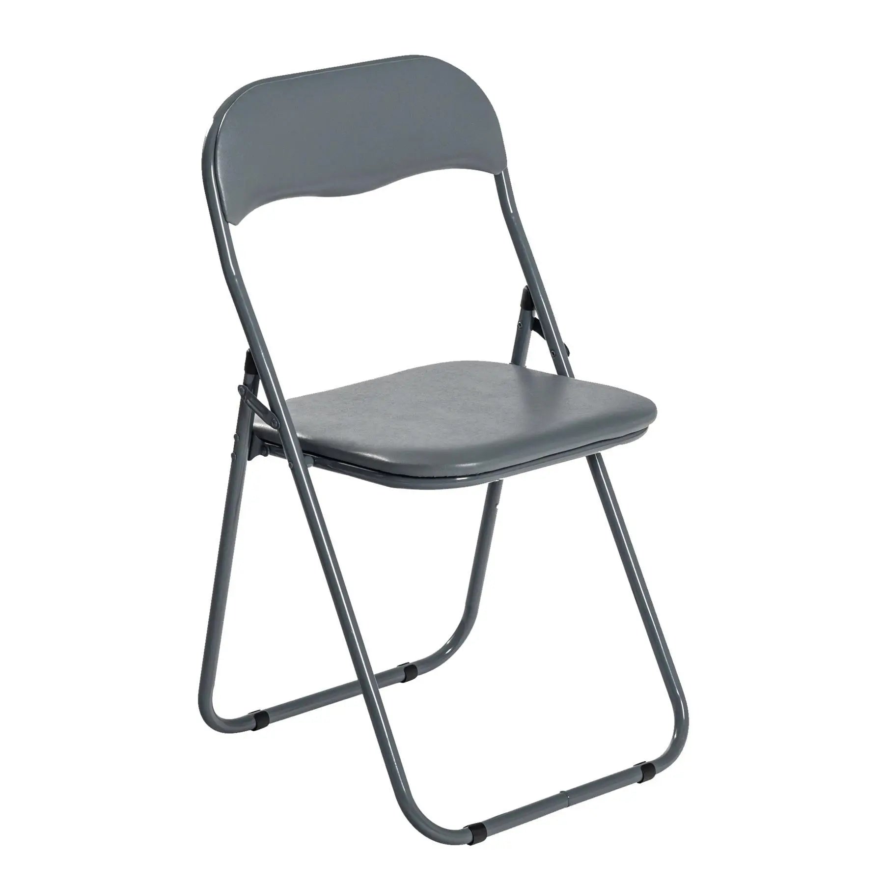 Grey Wave Grey Framed Padded Folding Chair | Rinkit.com