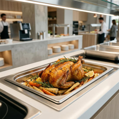 Stainless Steel Gastronorm Container - 1/1 65mm - 7.4L
