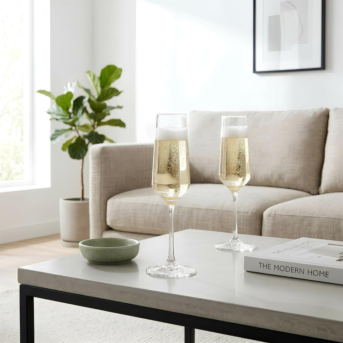 210ml Soho Crystal Champagne Flutes - Pack of 6