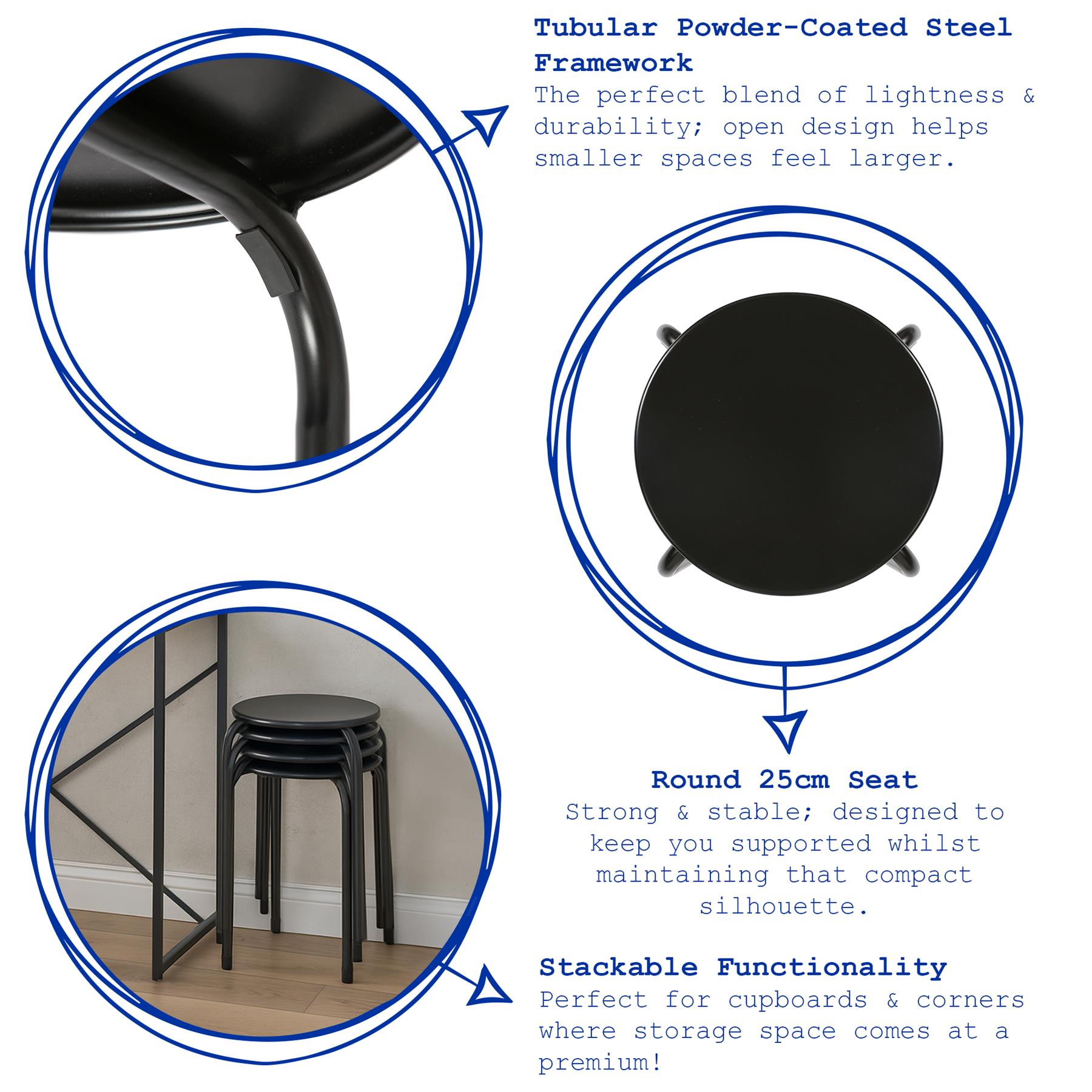 Metal Stacking Stool | Rinkit.com
