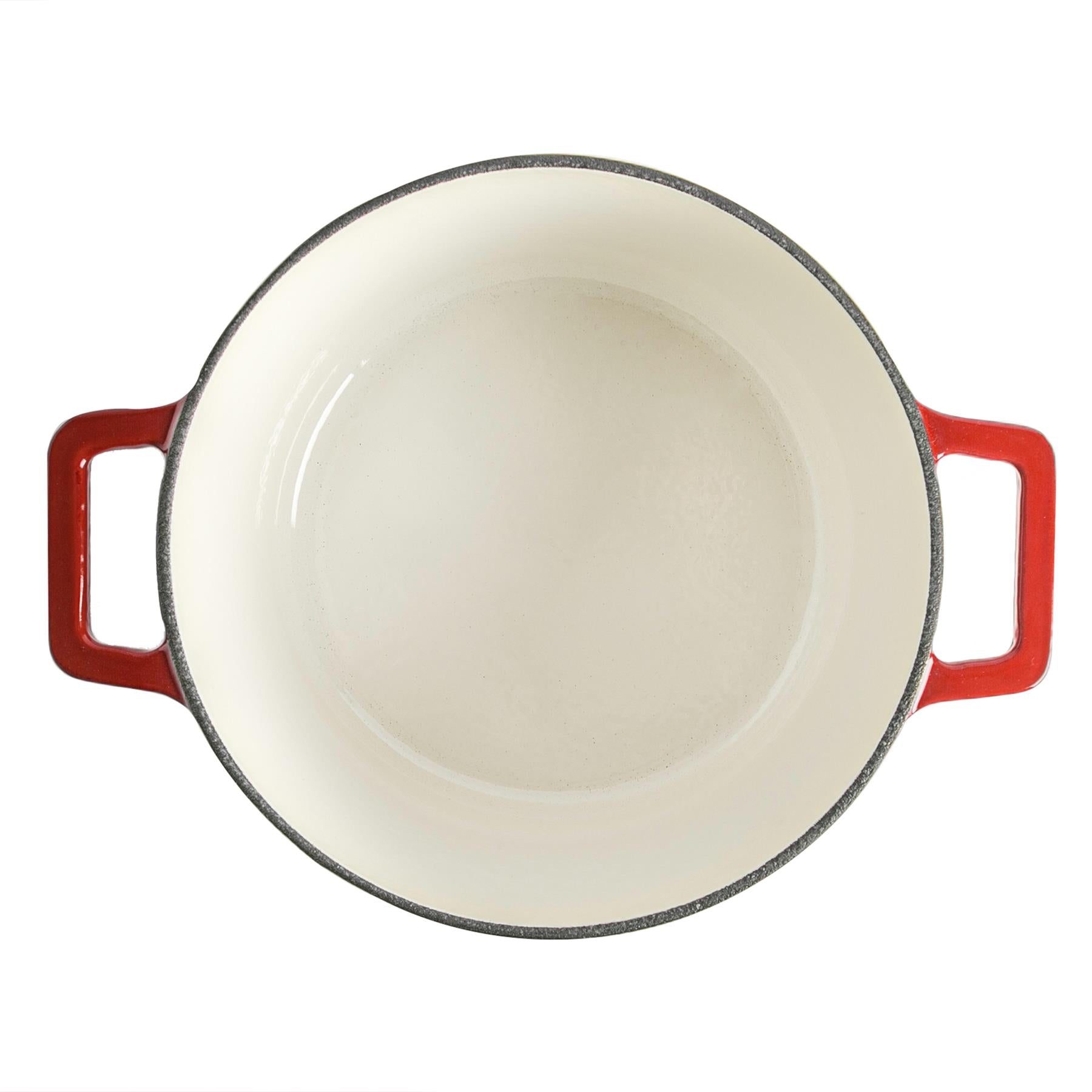 4.5L Red Ombre Cast Iron Casserole Dish