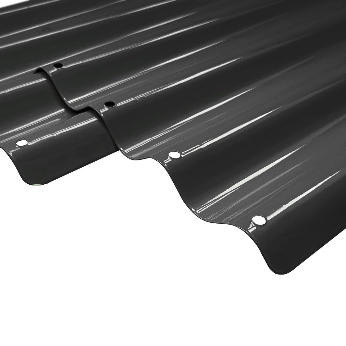 Anthracite 50cm Steel Raised Garden Bed Extension Set