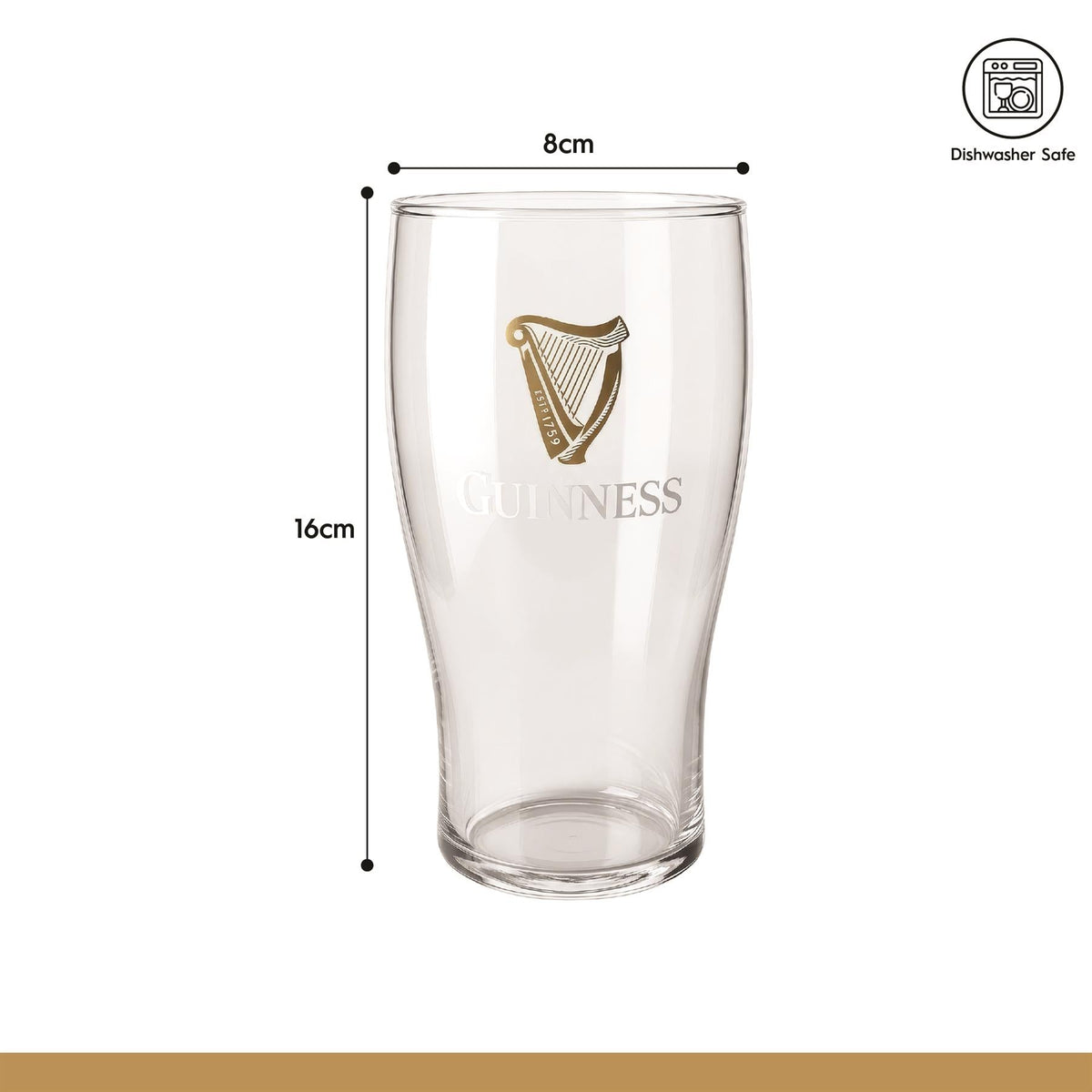 Guinness 2pc Tulip Pint Glass Set