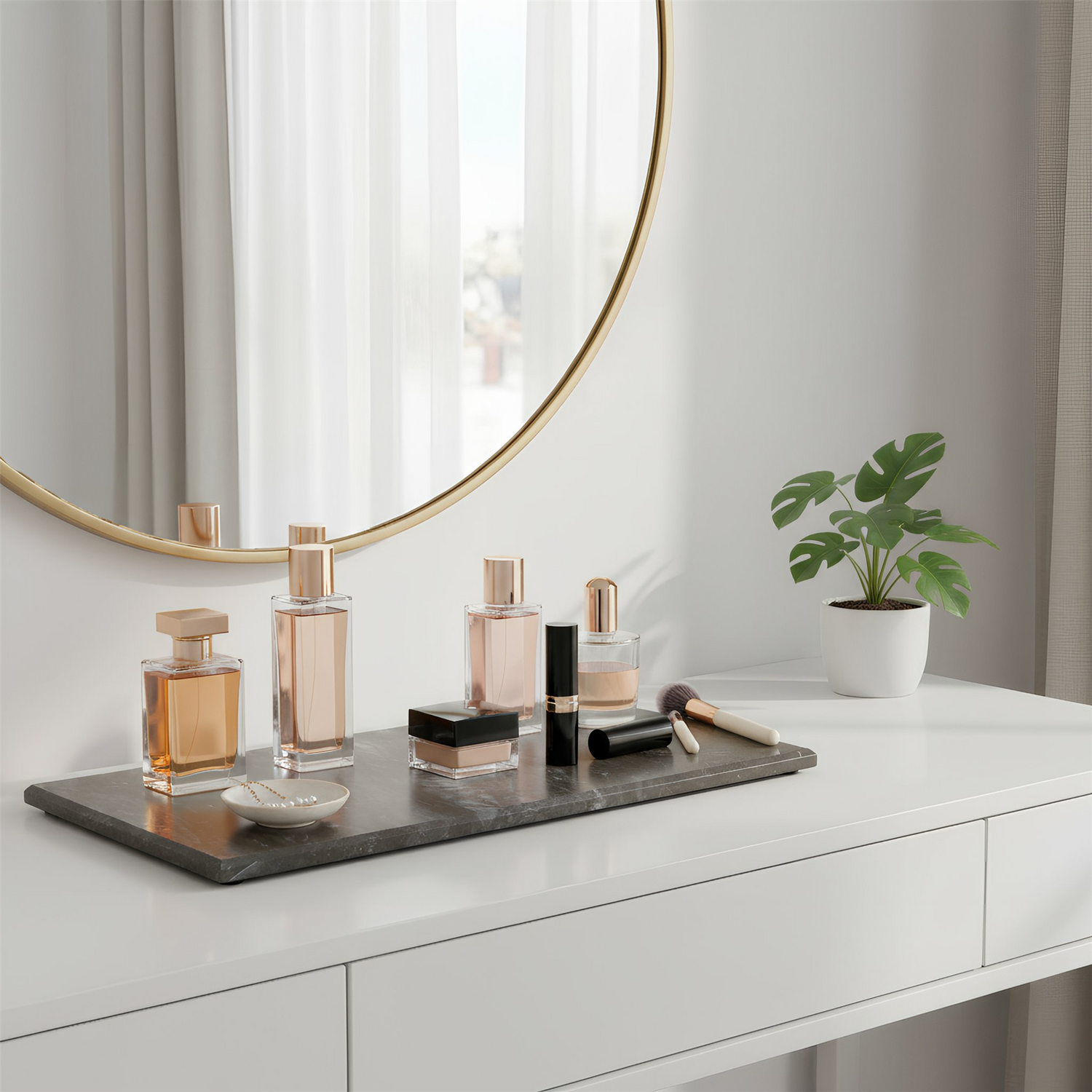 Marble Serving Board - 32.5 x 17.5cm - Black