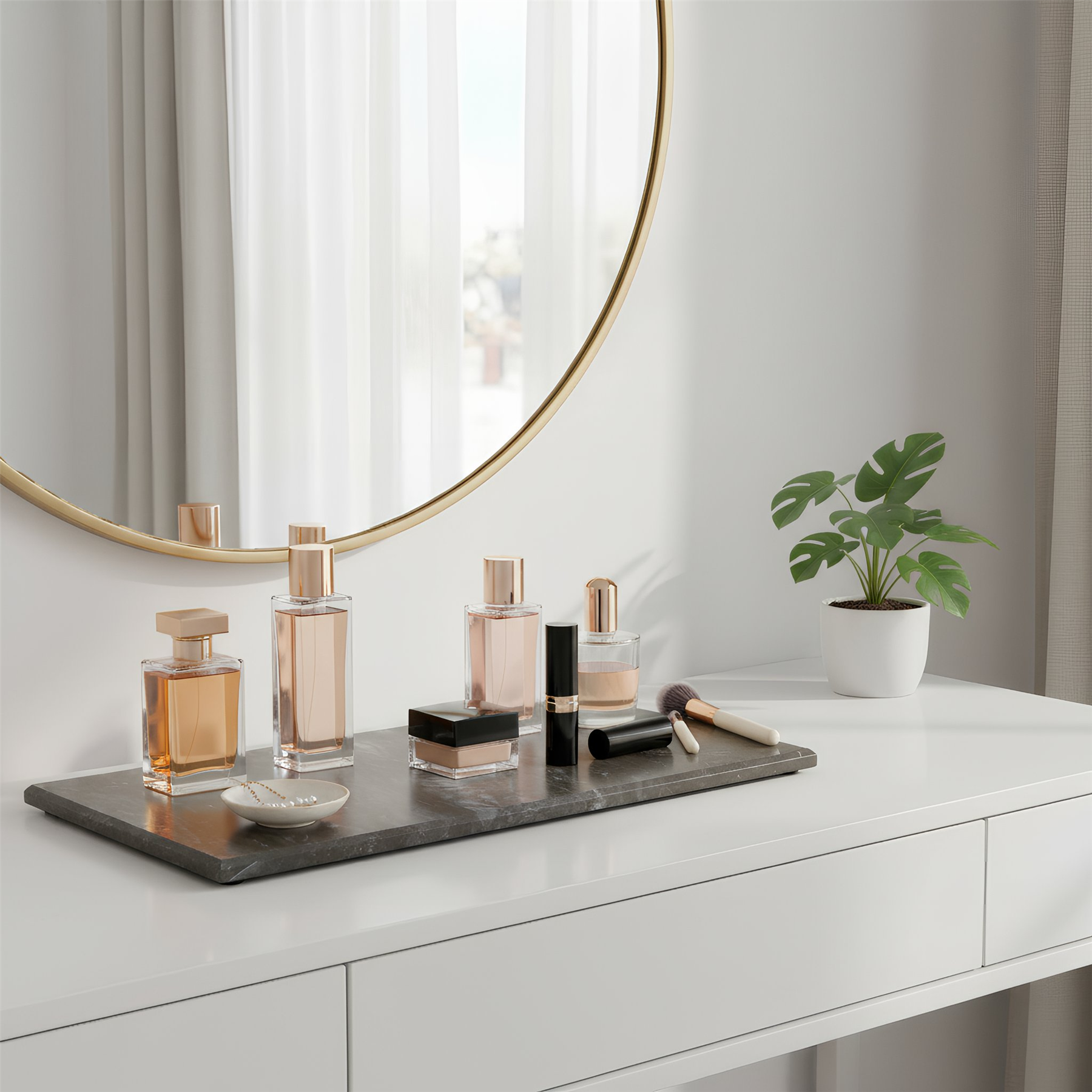 Marble Serving Board - 32.5 x 17.5cm - Black