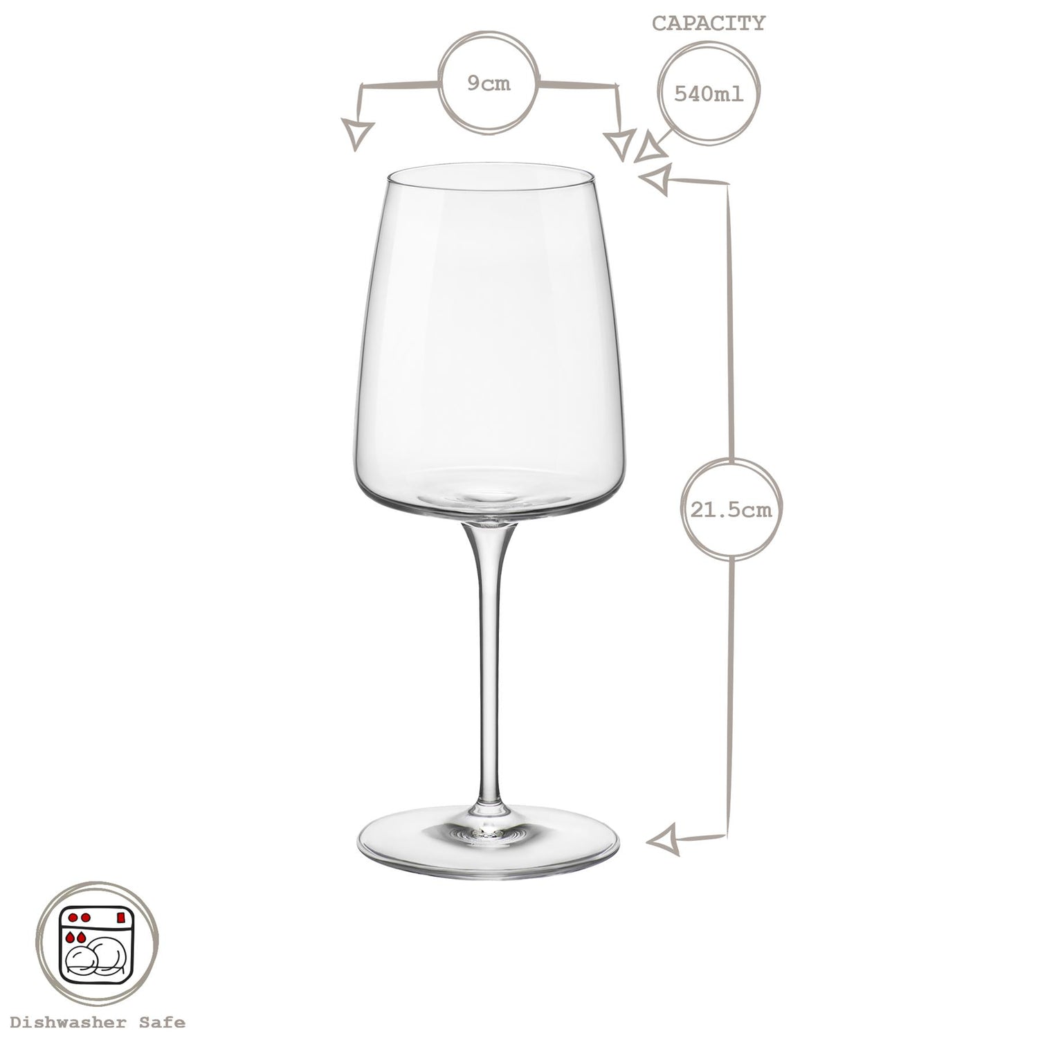 540ml Nexo Wine Glasses - Pack of Six