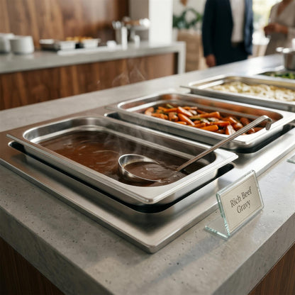 Stainless Steel Gastronorm Container Lid - 1/3