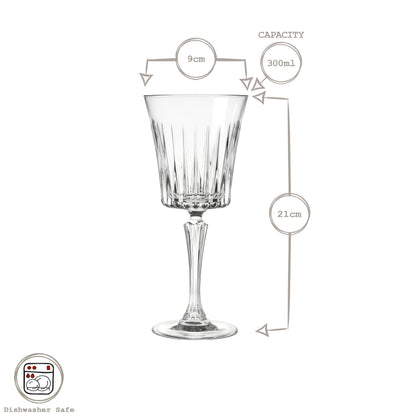 300ml Timeless Crystal Red Wine Glasses - Pack of Six
