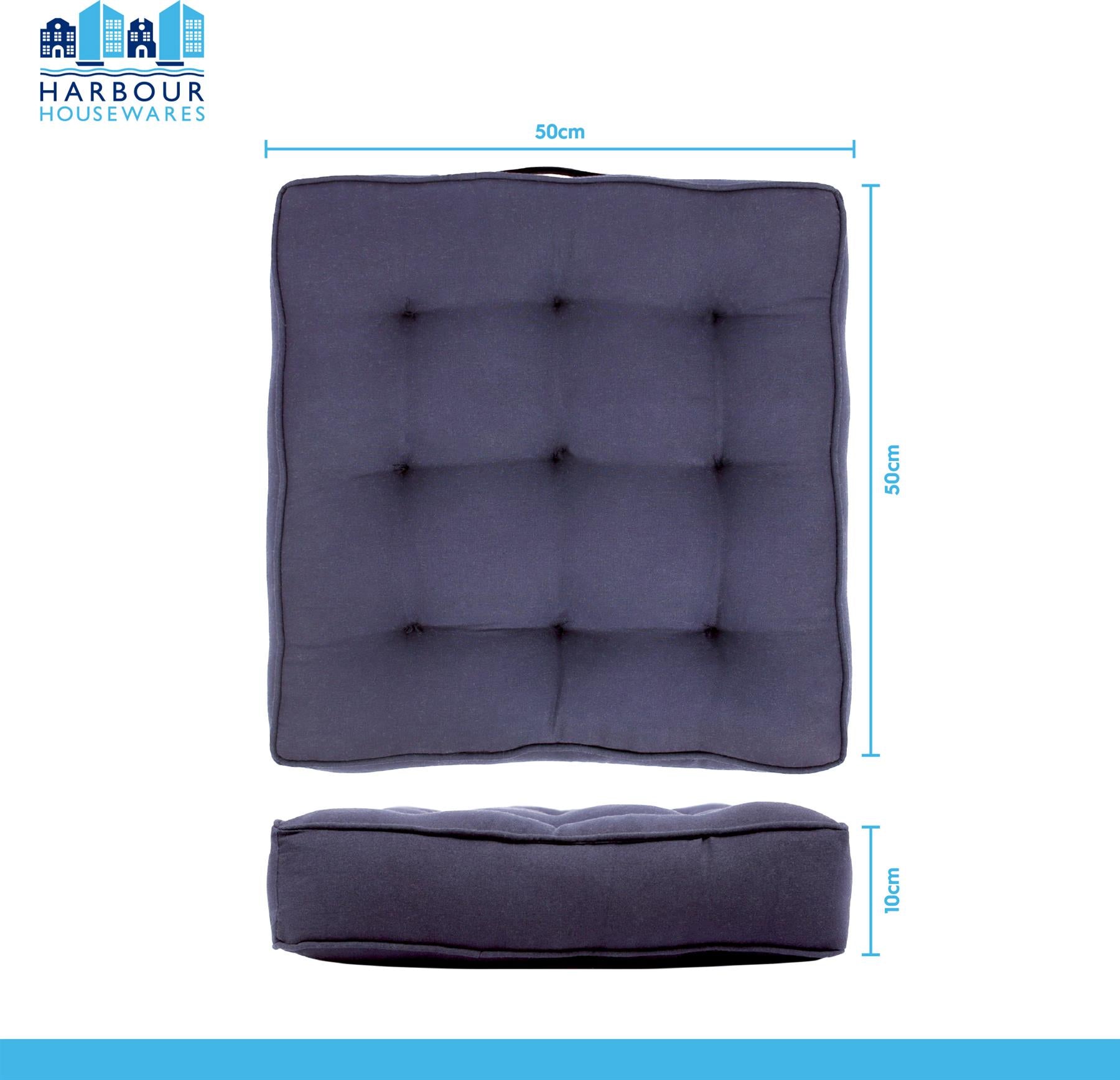 Square Armchair Booster Cushion - 50 x 50cm - Cream