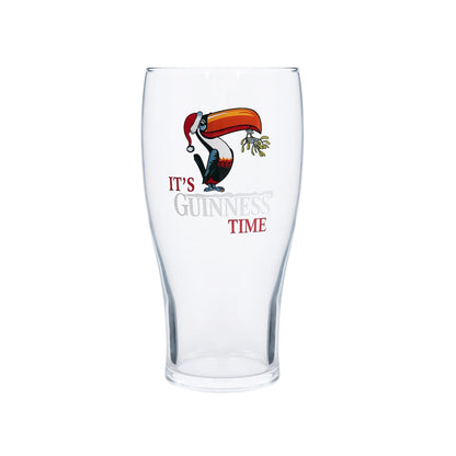 Guinness Toucan Christmas Pint Glass
