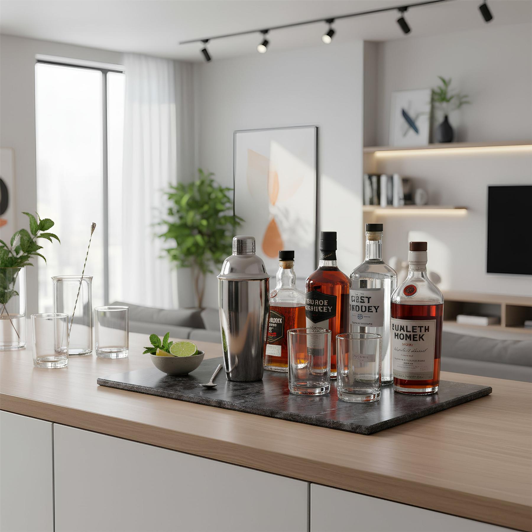 Marble Serving Board - 53 x 32cm - Black