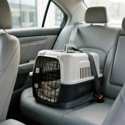 Hard-Sided Cat Carrier - Medium - Grey/Black