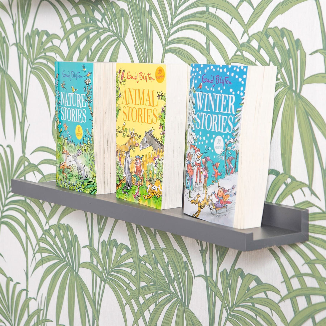 57cm Grey Floating Picture Ledge Shelves - Pack of Three