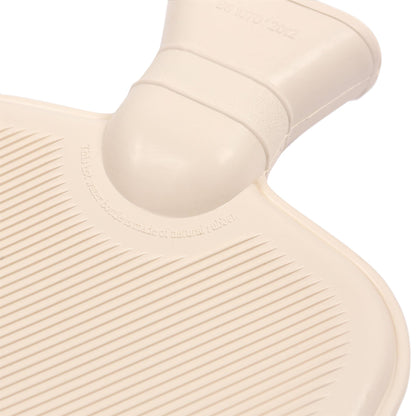Hot Water Bottle with Plush Cover - 1.8L - Cream/Cream