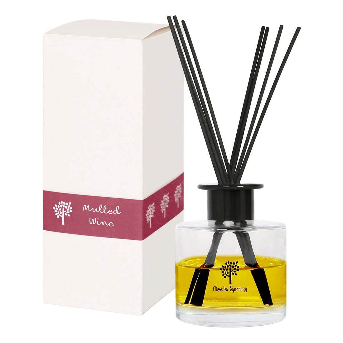 Glass Reed Diffuser - 200ml - Mulled Wine