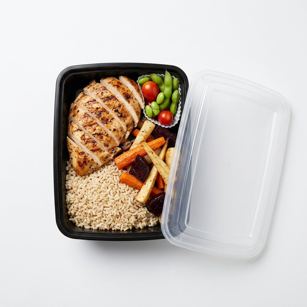 Reusable Meal Prep Containers - 1 Compartment (1120ml) - Pack of 10