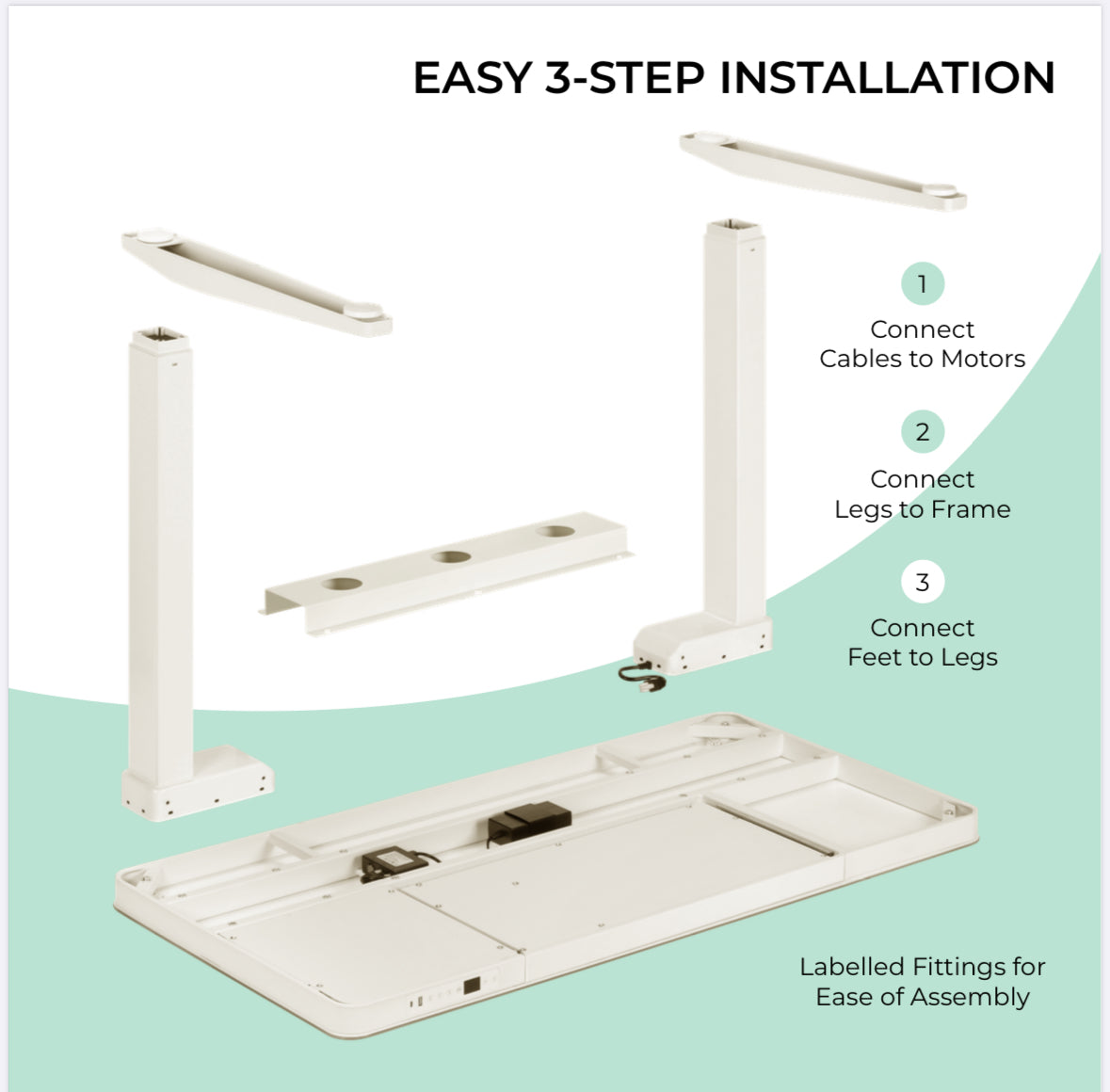 Height Adjustable Desk (Glass Top / Digital Desk)