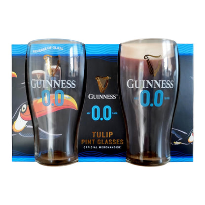Guinness 2pc 0.0 Pint Glass Set