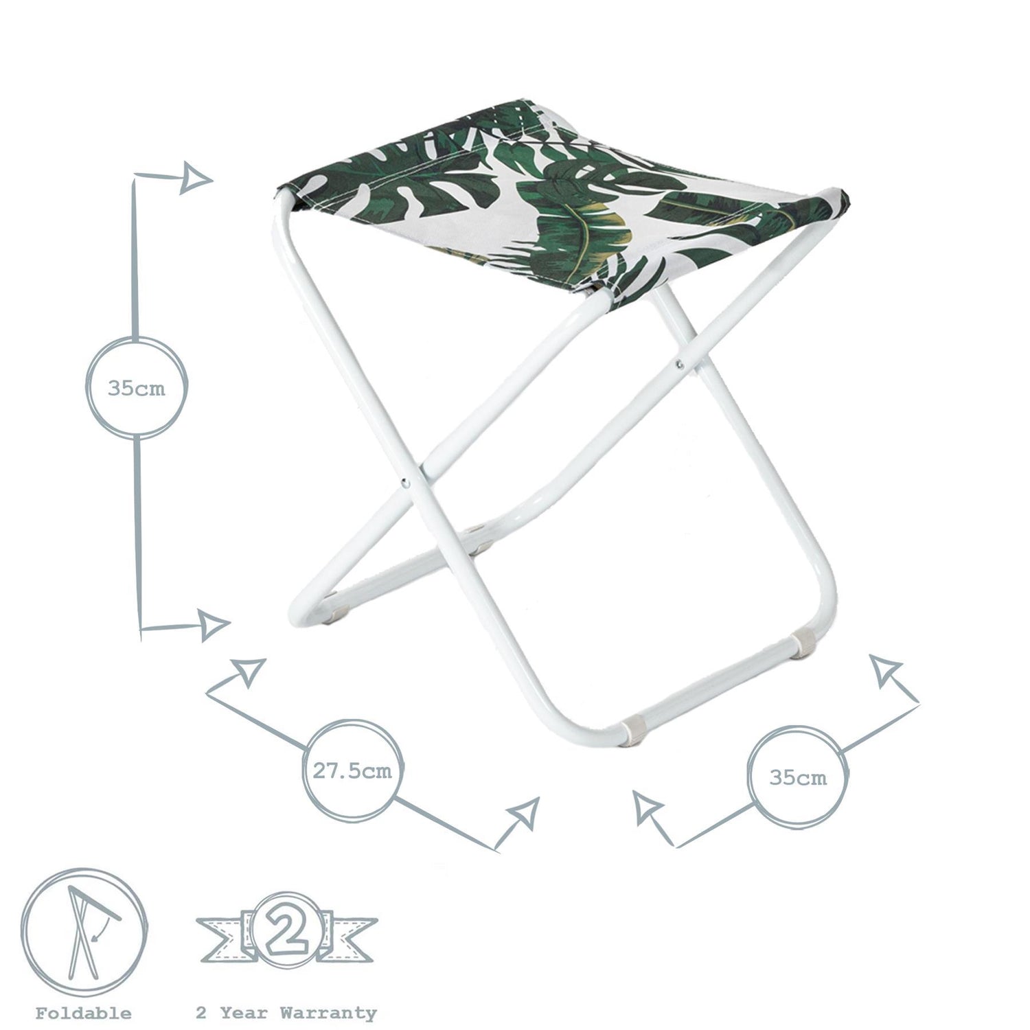 Banana Leaf Classic Folding Stool