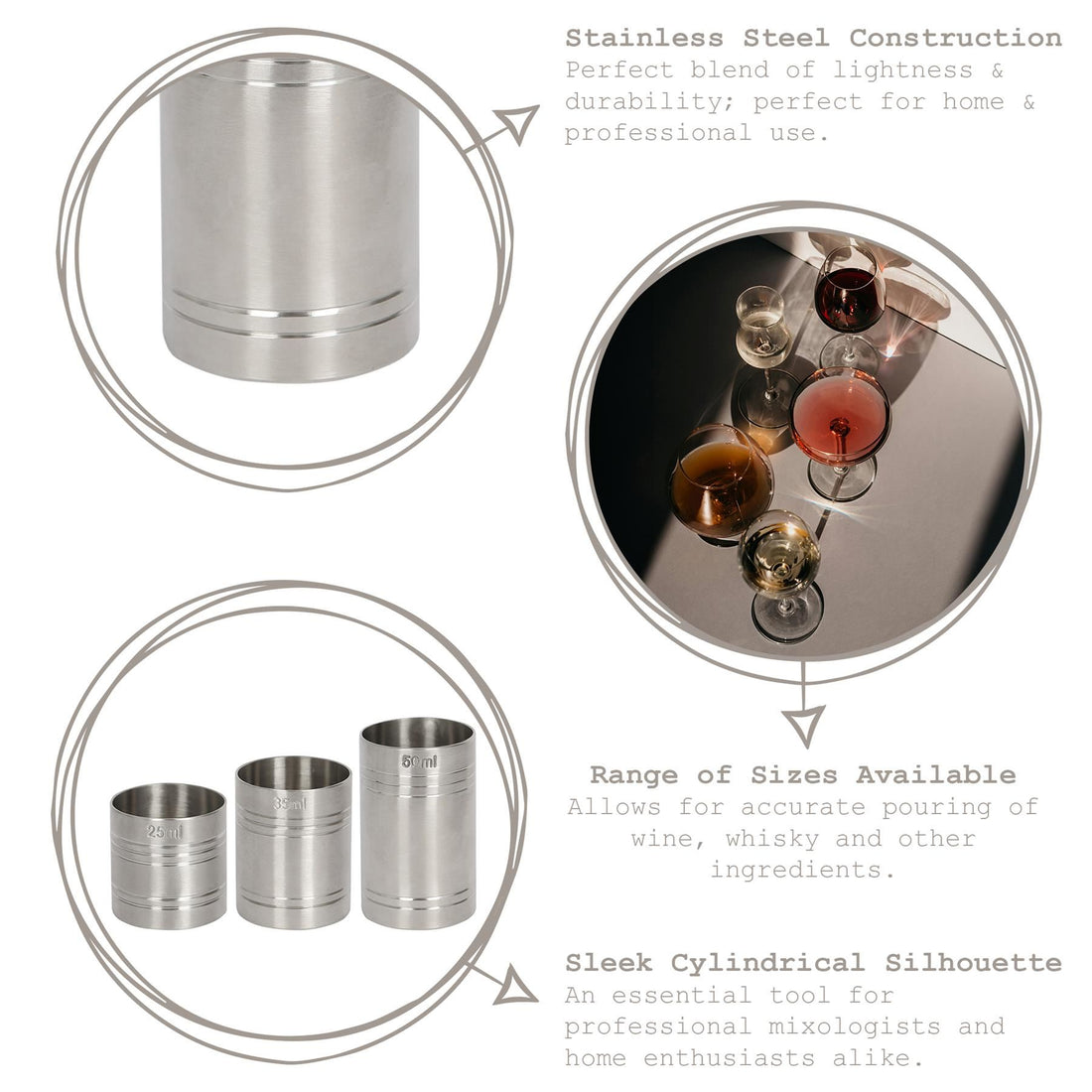 35ml Stainless Steel Thimble Measure