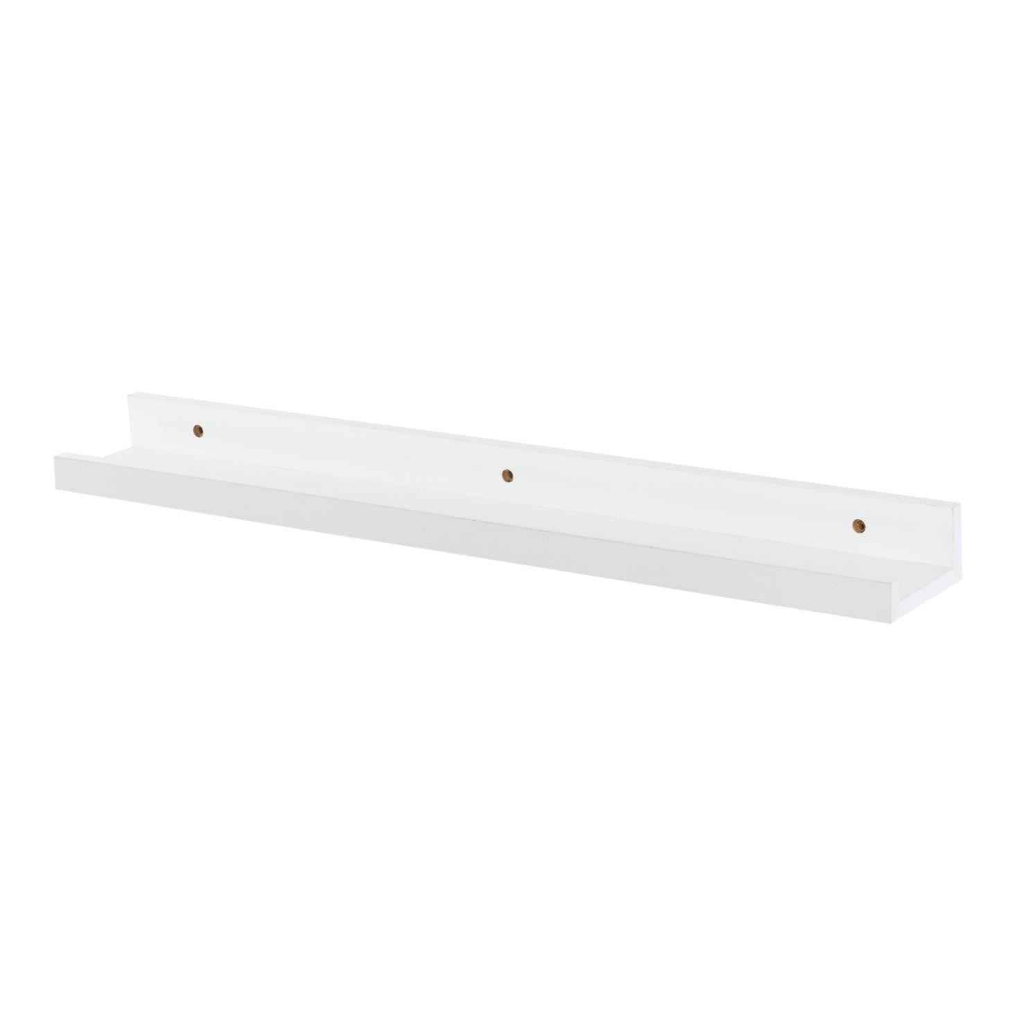 57cm White Floating Picture Ledge Shelf