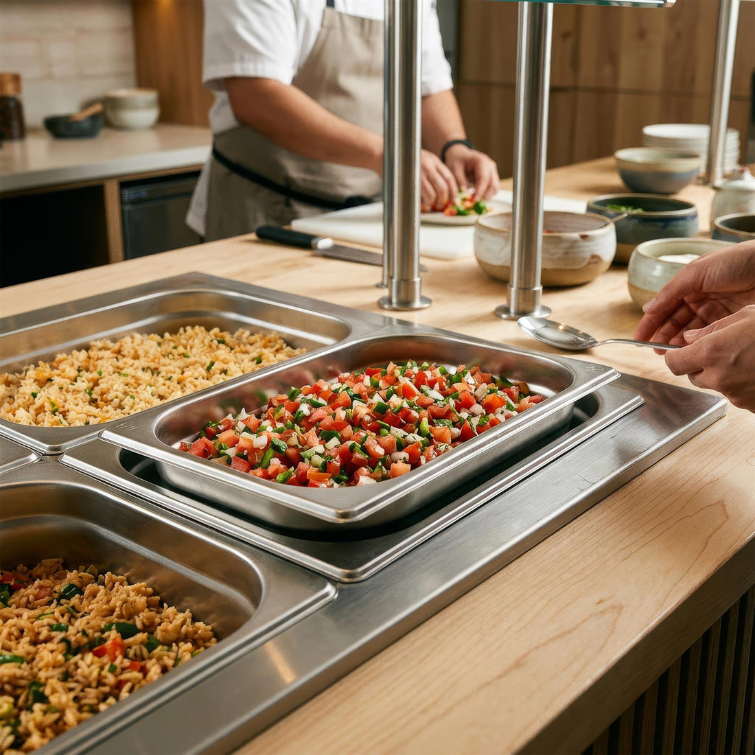 Stainless Steel Gastronorm Container - 1/4 100mm - 2.5L