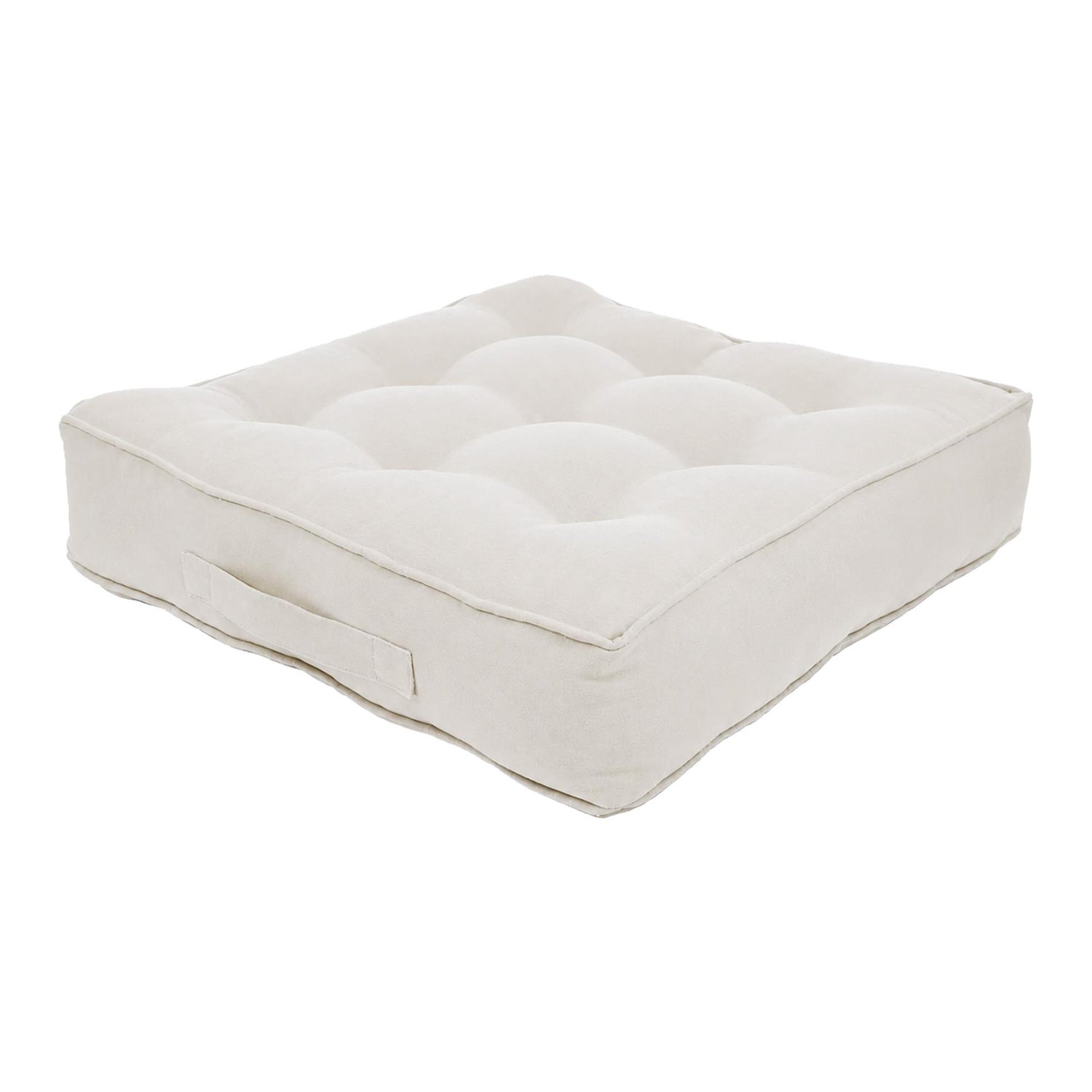 Square Armchair Booster Cushion - 50 x 50cm - Cream