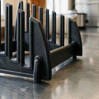 6 Slot Chopping Board Stand - Black