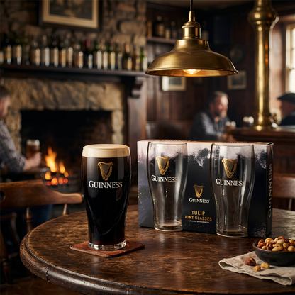 Guinness 2pc Tulip Pint Glass Set