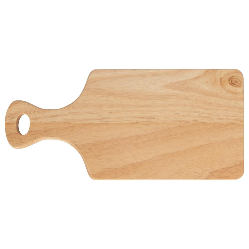 34cm x 16cm Wooden Chopping Board with Handle - By Argon Tableware