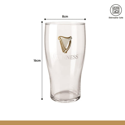 Guinness 2pc Tulip Pint Glass with Bottle Opener Set
