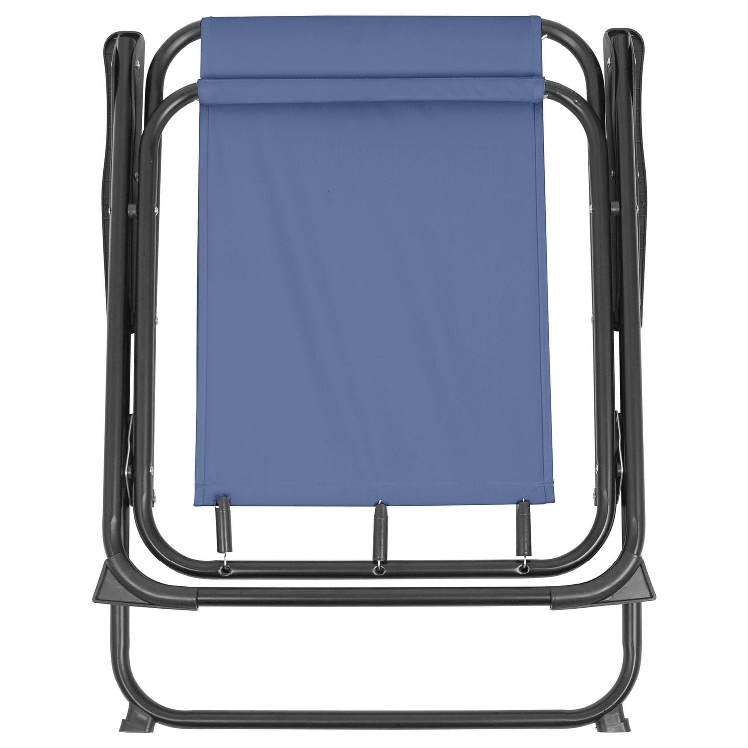 Navy Folding Metal Beach Chair