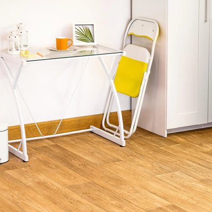 Yellow Wave Padded Folding Chair