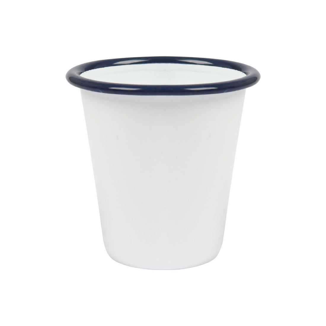 300ml White &amp; Blue Enamel Tumbler