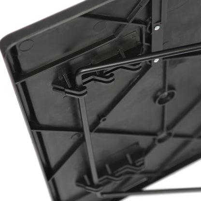 Height Adjustable Folding Laptop Table - Black