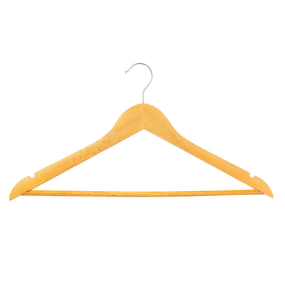 Brown Wooden Coat Hangers - Pack of 10