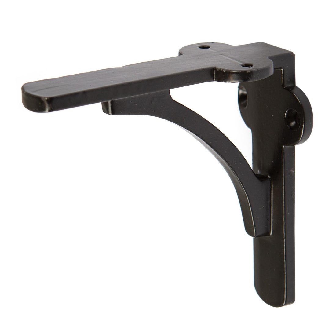Black 100mm Curved Iron Shelf Bracket